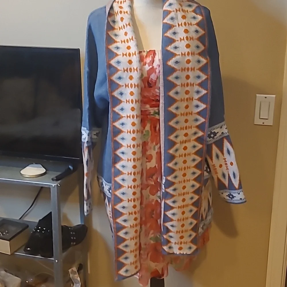 Beautiful Fall Heavy Cardigan Sooo Cozy sz S M L XL - Picture 8 of 13